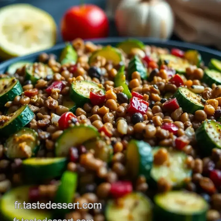 Courgettes Rondes Farcies Aux Lentilles &Agrave; La Proven&ccedil;ale presentation