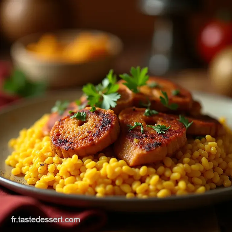 Le Festin Du Maghreb Couscous Royal Aux Trois Viandes Agneau Poulet Merguez presentation