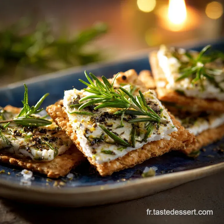 Crackers Gros Sel et Romarin La Recette Proven&ccedil;ale UltraCroustillante