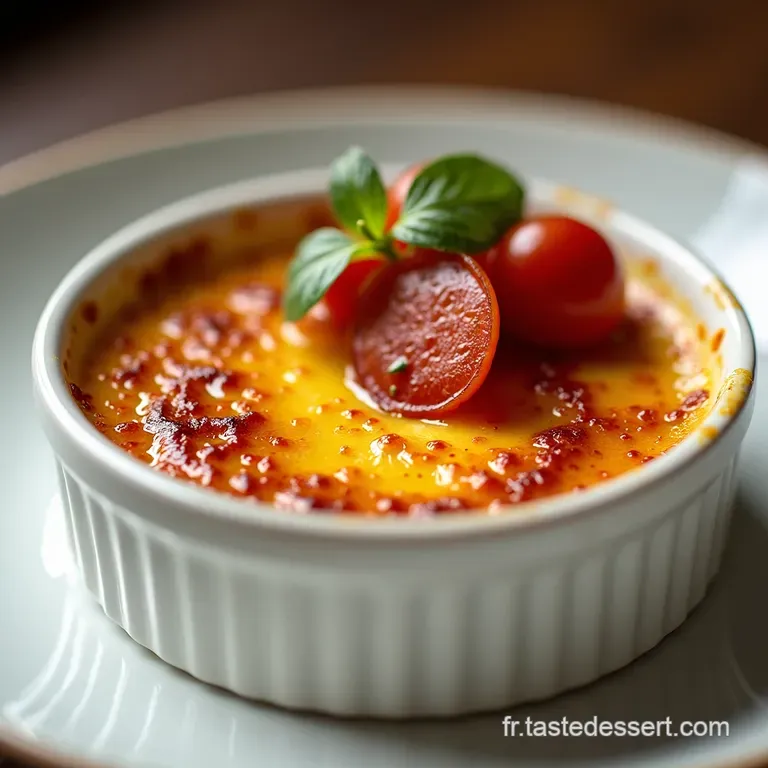 Cr&egrave;me Br&ucirc;l&eacute;e Sal&eacute;e au Potimarron Doux et Chorizo Ib&eacute;rique