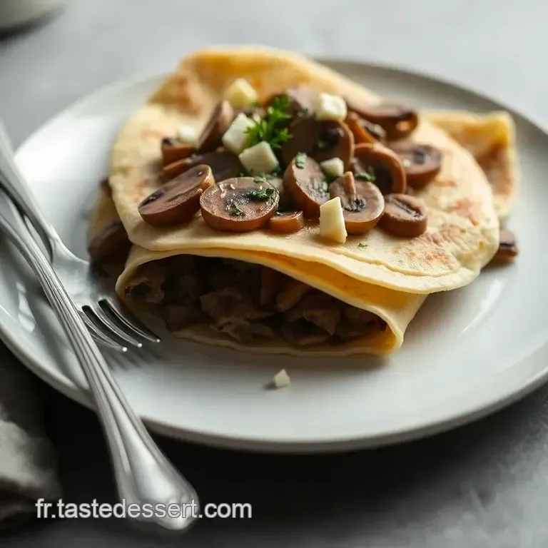 Cr&ecirc;pes Aux Champignons Savoureuses : Un Voyage En Terres Gourmandes presentation