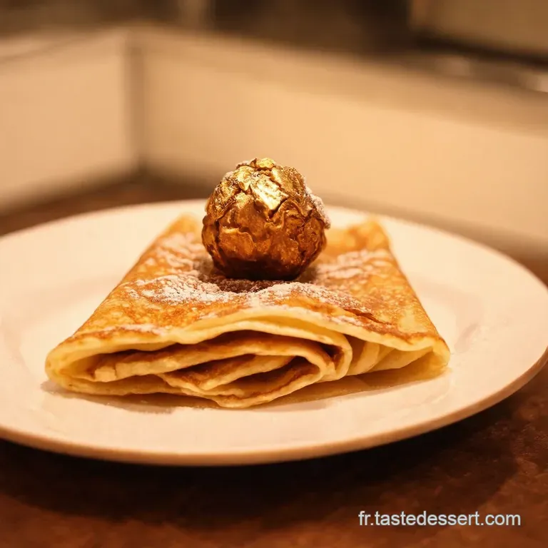 Cr&ecirc;pes Extr&ecirc;mement Gourmandes Au Ferrero Rocher presentation