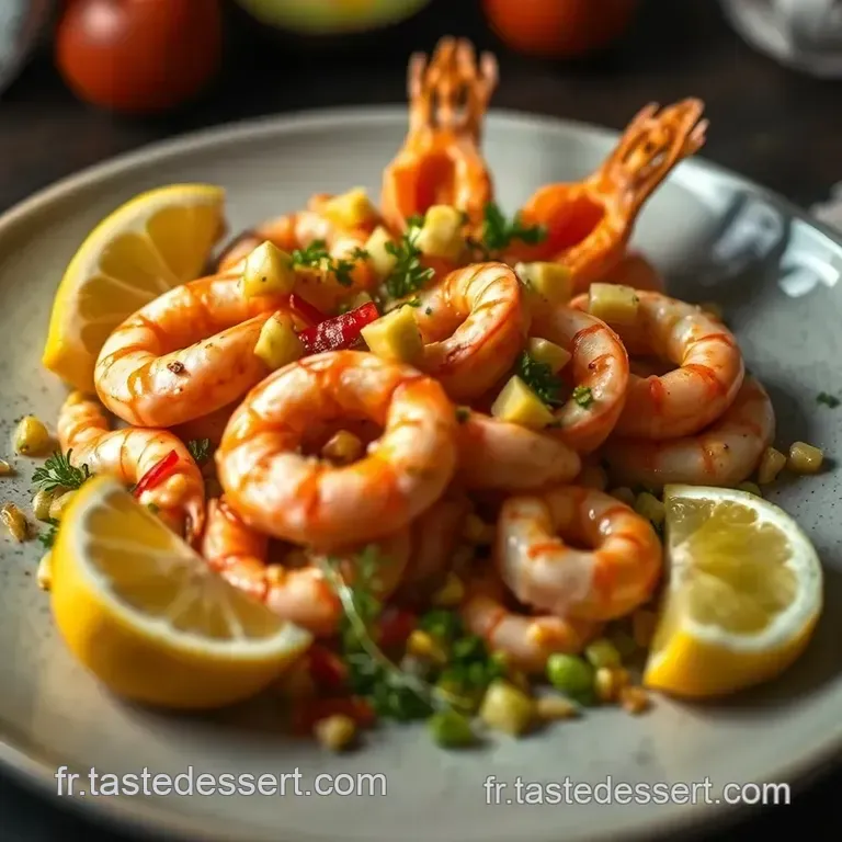 Crevettes &Agrave; La Mangue Et Avocat : L &eacute;t&eacute; Dans Votre Assiette presentation