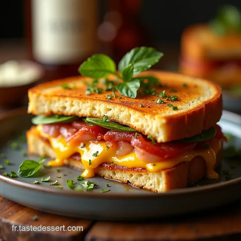 Croque Savoyard Le Sandwich Montagnard presentation