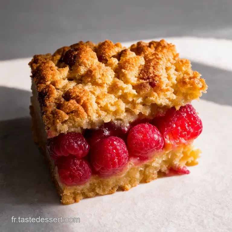 Crumble aux P&ecirc;ches et Framboises Un Air de Provence