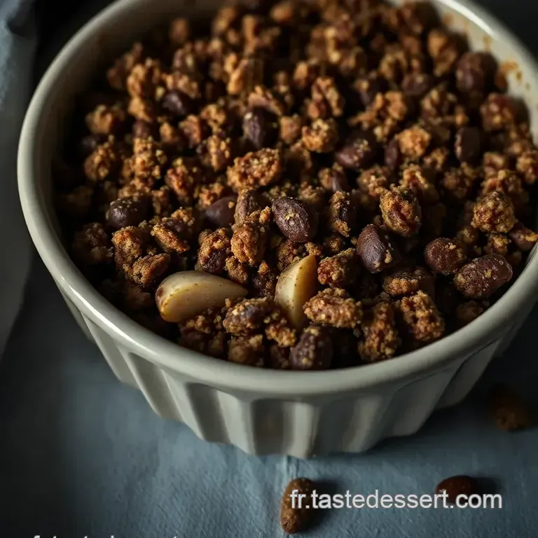 Crumble Aux Poires Chocolat presentation