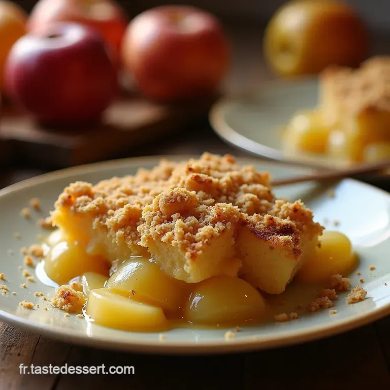 Crumble Aux Pommes Maison Le Classique R&eacute;invent&eacute; presentation