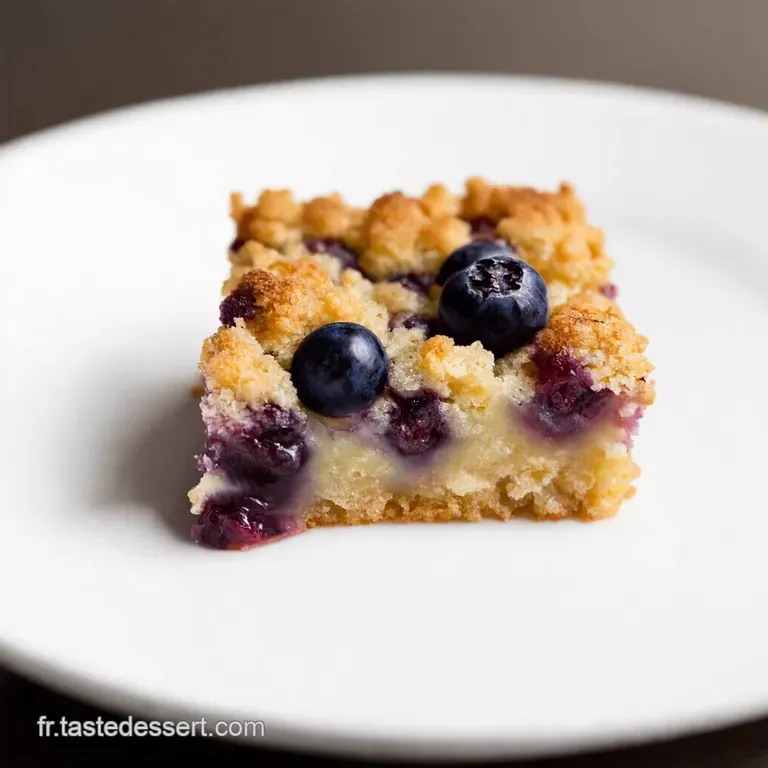 Crumble Barre aux Myrtilles Perle en Sucre