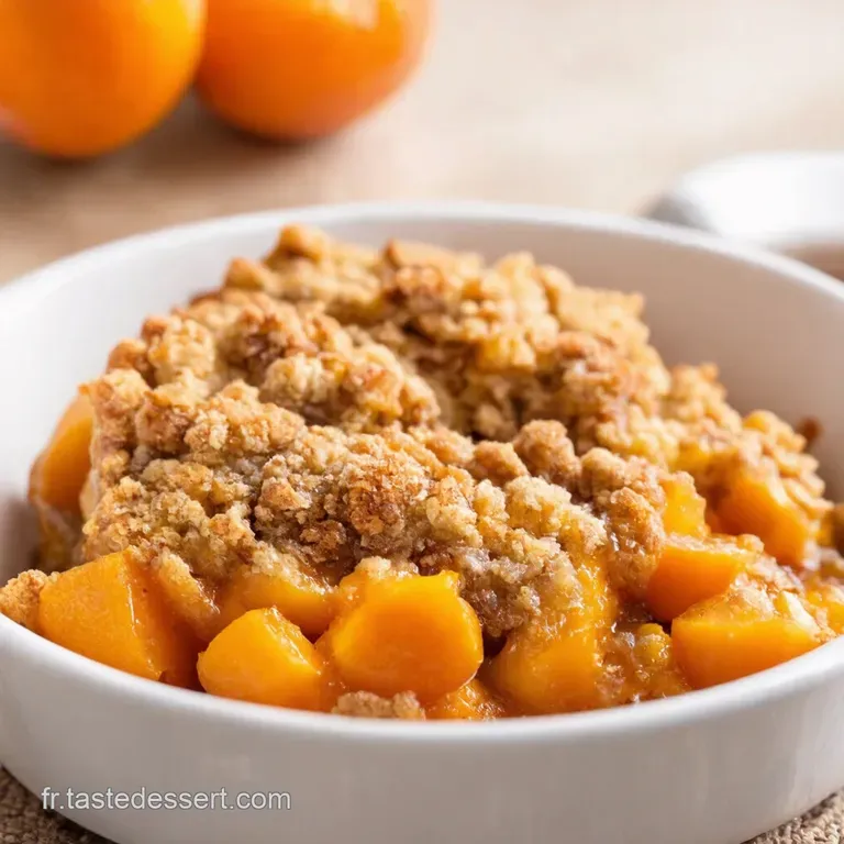 Crumble Dabricots Express La Recette Antid&eacute;prime presentation