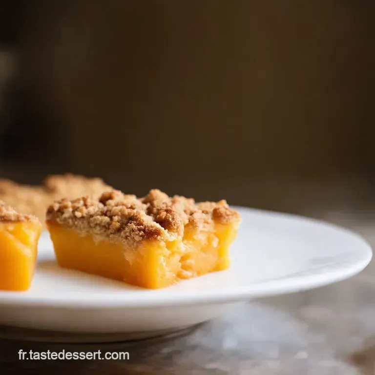 Crumble D&eacute;t&eacute; Aux P&ecirc;ches Et Abricots presentation