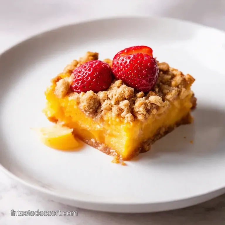 Crumble P&ecirc;ches Fraises un Air d&Eacute;t&eacute;