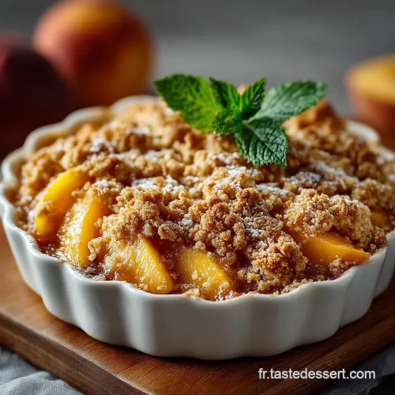 Le Croustillant de P&ecirc;ches et Abricots au Beurre Noisette Un Classique de l&Eacute;t&eacute; Revisit&eacute;