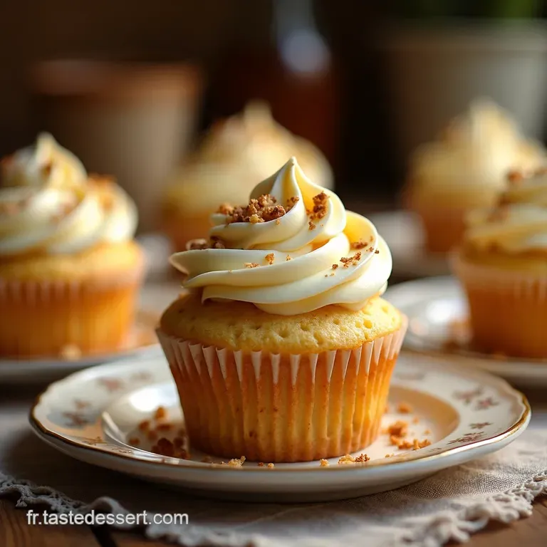 Cupcakes Moelleux Vanille Gla&ccedil;age Divin presentation