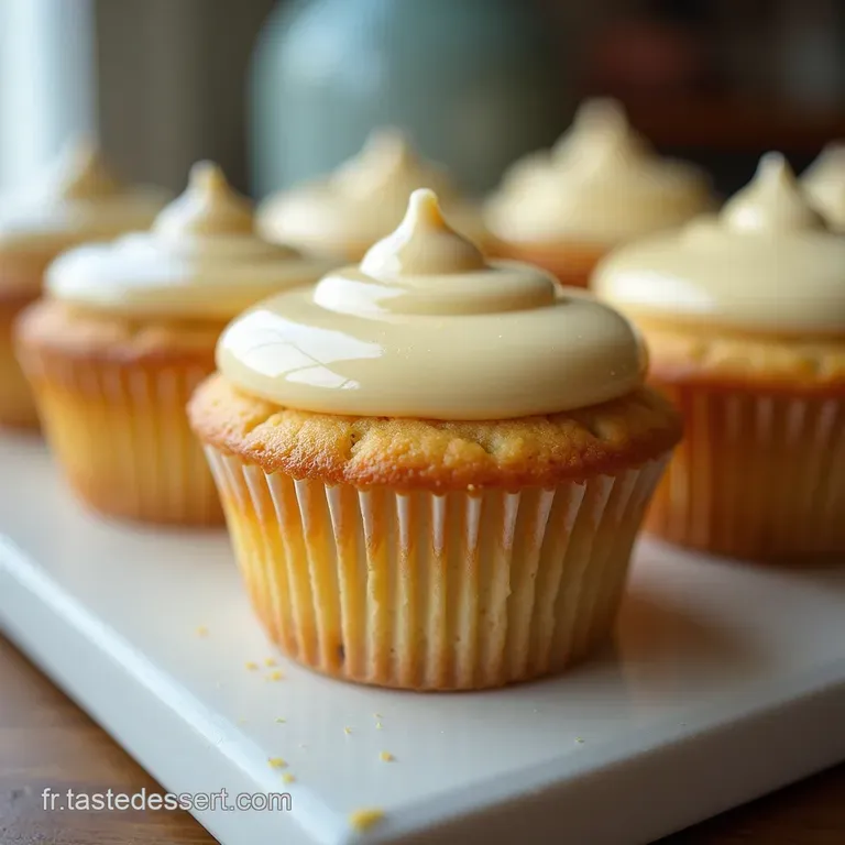 Cupcakes Moelleux Vanille Gla&ccedil;age Divin