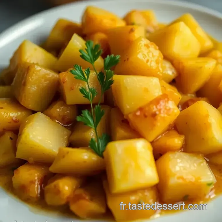 Curry De Patate Douce Aux &Eacute;pices Exotiques presentation