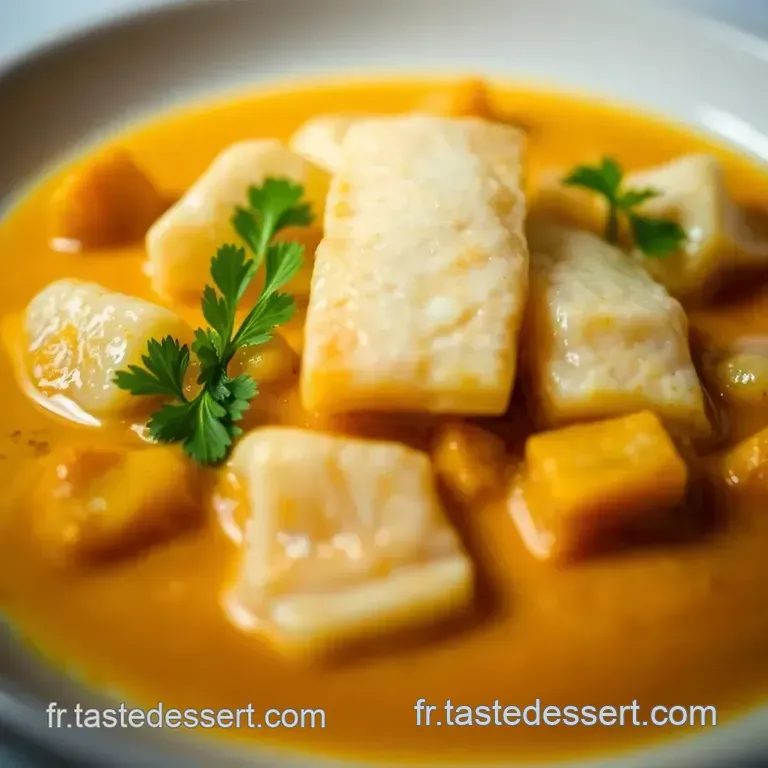 Curry De Poisson Au Lait De Coco presentation