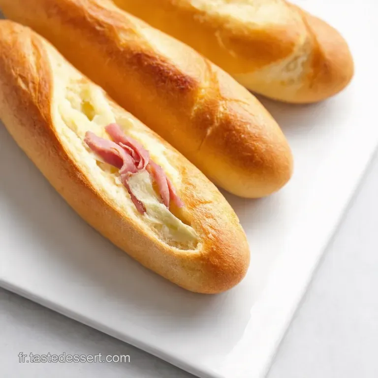 DemiBaguettes au Jambon et Mozzarella Fondante