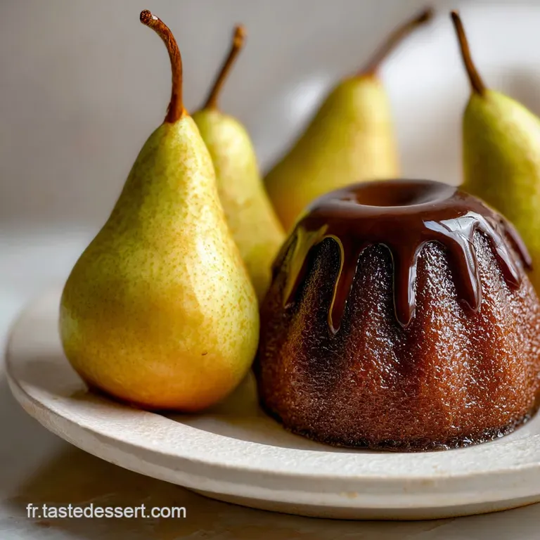 Dessert aux Poires et Chocolat &Eacute;l&eacute;gant