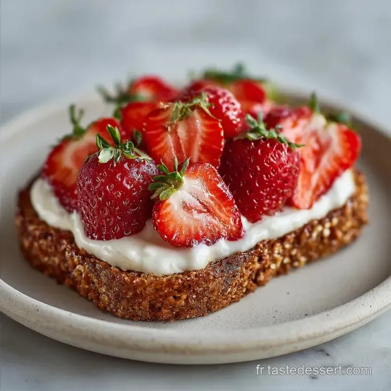 Tarte aux Fraises et Sp&eacute;culoos Sans Cuisson