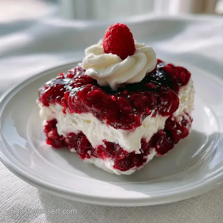 Une assiette blanche &eacute;pur&eacute;e pr&eacute;sentant un sorbet rouge vif, entour&eacute; d'un coulis onctueux et d'une feuille de menthe.