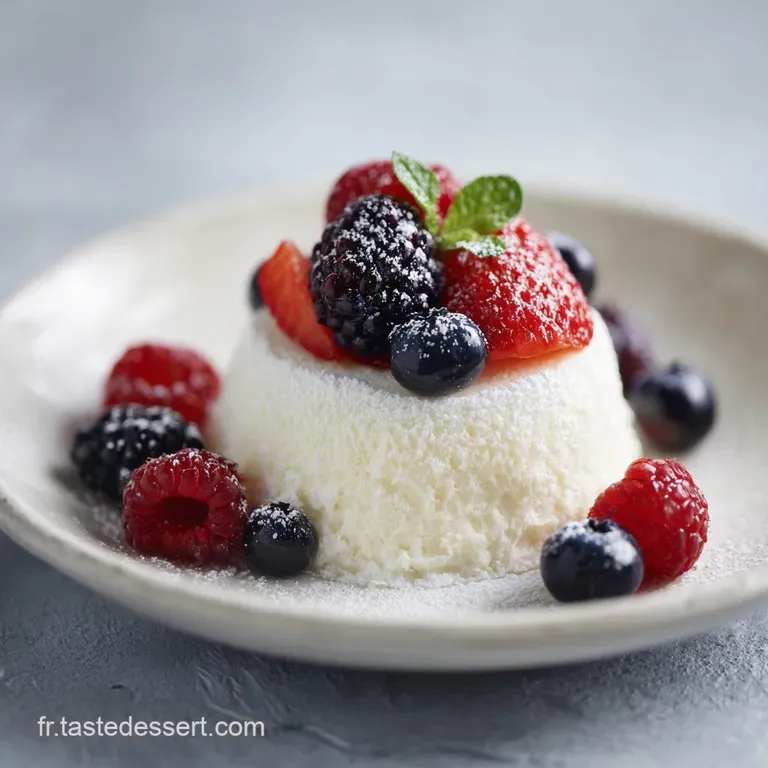 Elegant mascarpone mousse dessert in a glass, cocoa dusting, topped with dark chocolate and fresh raspberry garnish.