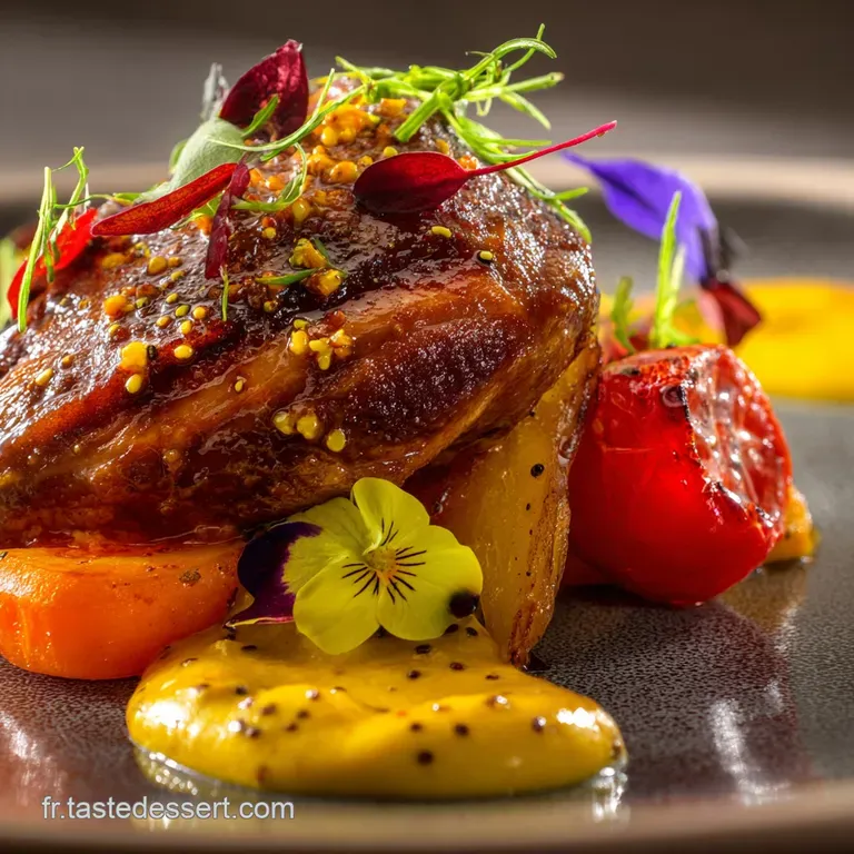 Cuisse de Dinde R&ocirc;tie Laqu&eacute;e &agrave; la Moutarde de Dijon et au Paprika Fum&eacute;