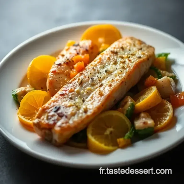Dos De Cabillaud &Agrave; La Po&ecirc;le Aux Agrumes presentation