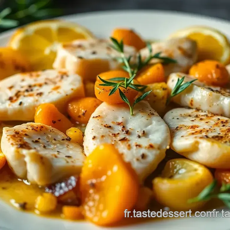 Dos de Cabillaud &agrave; la Po&ecirc;le aux Agrumes