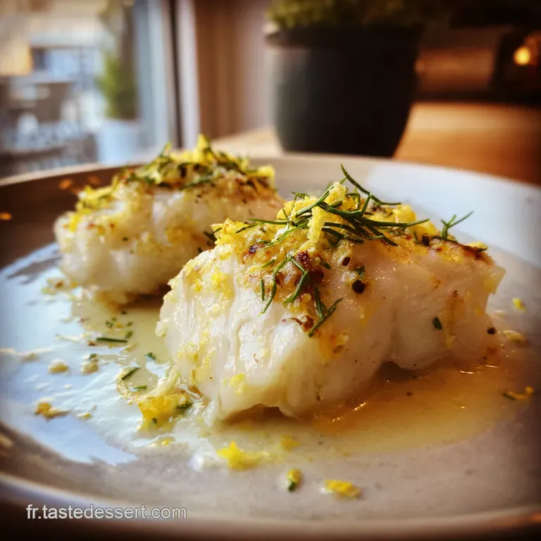 Dos de Cabillaud R&ocirc;ti Cr&egrave;me de Parmesan et Zestes de Citron Fa&ccedil;on Riviera