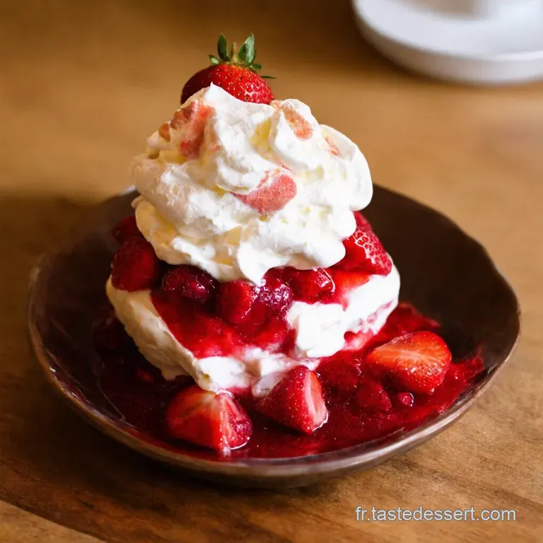 Eton Mess Aux Fraises Rapide Le Baiser Fraise presentation