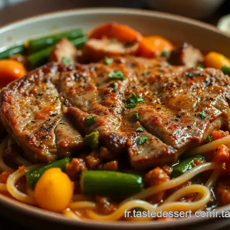 Faux-Filet de B&oelig;uf aux &Eacute;pices Cajun et Courgettes Citronn&eacute;es