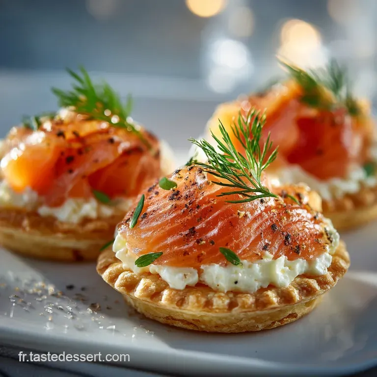 Feuillet&eacute;s Ap&eacute;ritifs Au Saumon : Rouleaux Express presentation