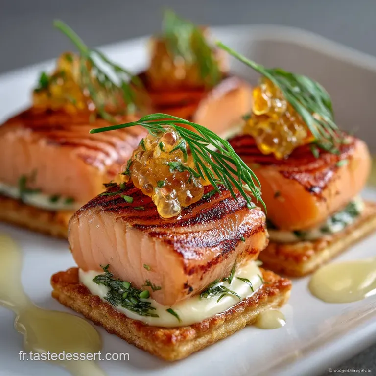 Feuillet&eacute;s Ap&eacute;ritifs au Saumon : Rouleaux Express