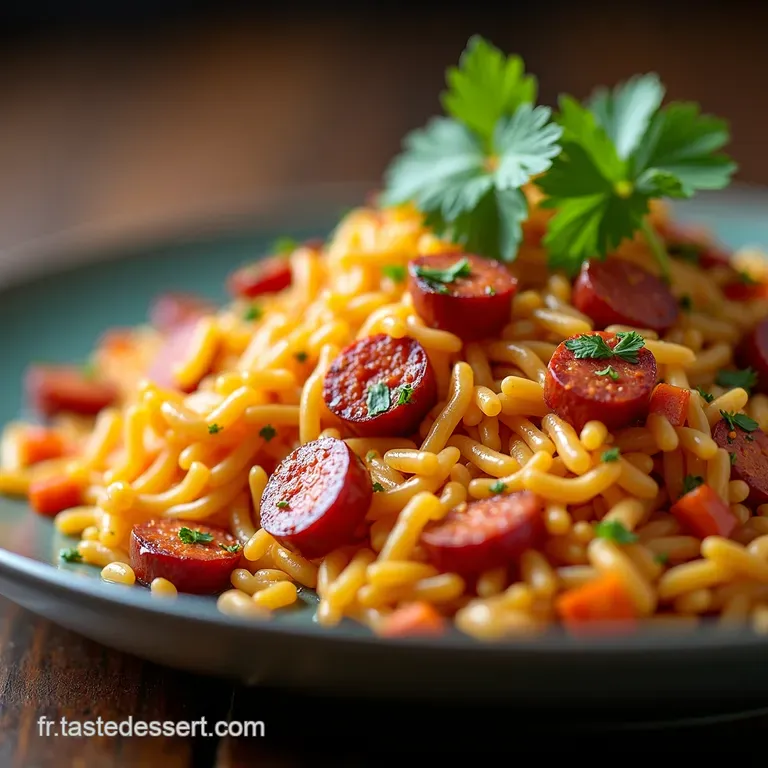 Fiesta de Saveurs Riz Mexicain au Chorizo et Lardons
