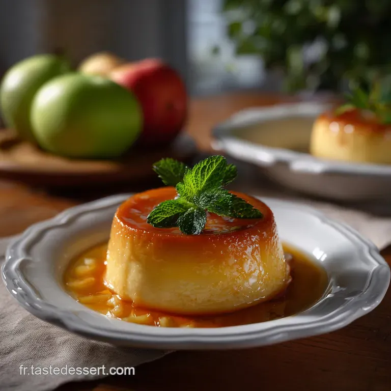 Flan Alsacien Aux Pommes Un Dessert: Le Meilleur Contraste Sucr&eacute;