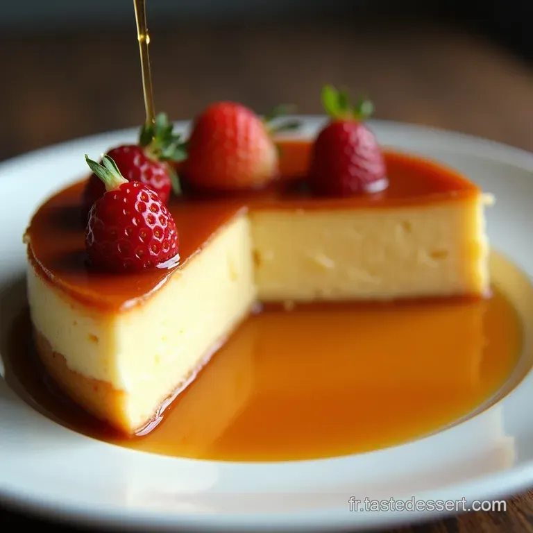 Le Flan P&acirc;tissier Familial Caramel Dor&eacute; et Cr&egrave;me Velout&eacute;e