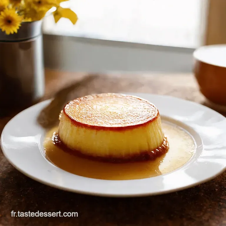 Flan Aux &OElig;ufs Le Classique Revist&eacute; presentation