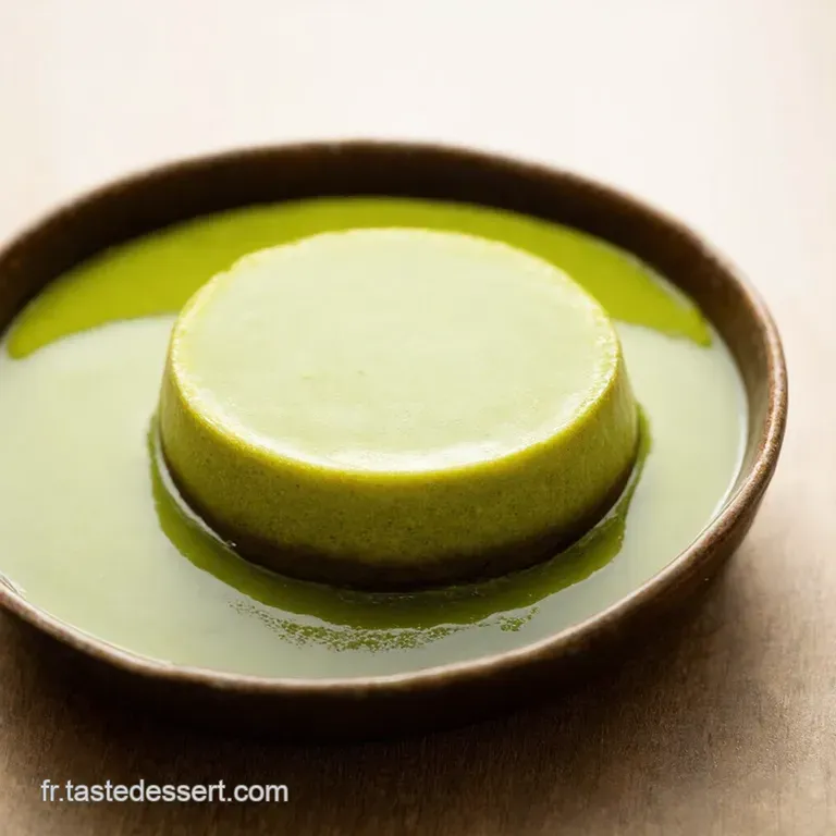 Flan P&acirc;tissier au Matcha P&acirc;te Sabl&eacute;e Maison