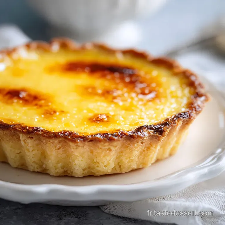 A slice of creamy, smooth flan with a deep amber caramel glaze, artfully arranged on a plate.