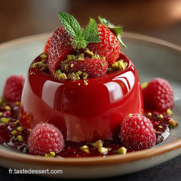 Le R&ecirc;ve Vert Et Rouge Fondant V&eacute;gane Intense Pistacheframboise presentation