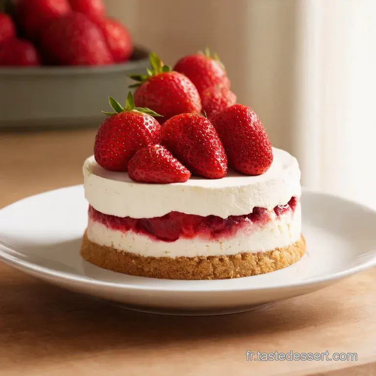 Fraisier D&eacute;construit L&eacute;l&eacute;gance En Morceaux presentation