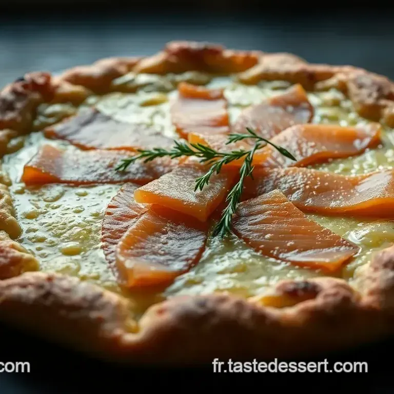 Galette au Saumon Fum&eacute; et Fromage Frais