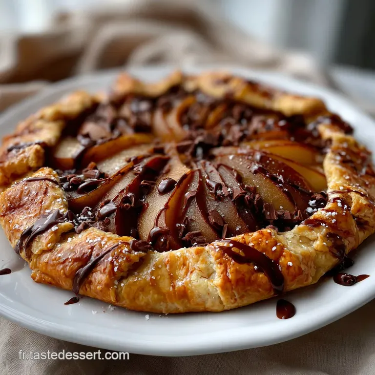 Galette Rustique Poire-Chocolat : Le D&eacute;lice