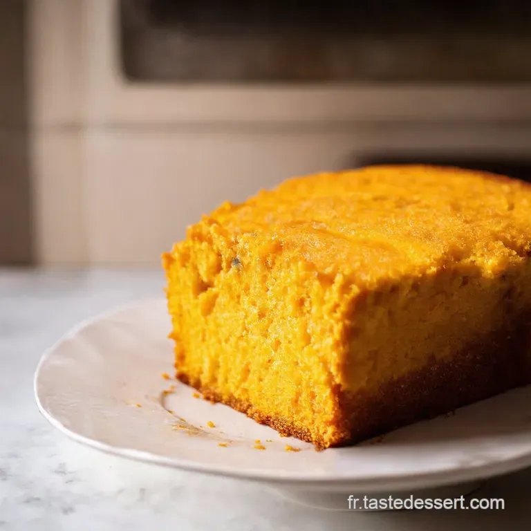 G&acirc;teau &Agrave; La Courge Butternut V&eacute;gan Perle De Douceur presentation