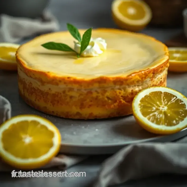 G&acirc;teau &Agrave; La Ricotta Et Aux Agrumes Fait En Moins De 10 Minutes presentation