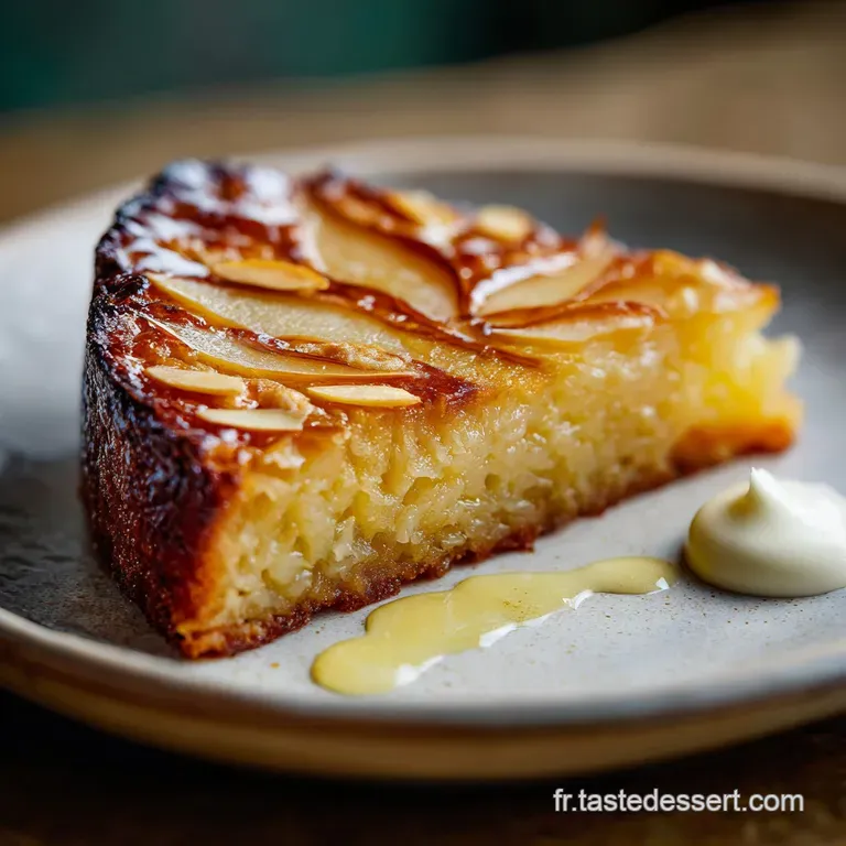 G&acirc;teau Amandes Poires Maison