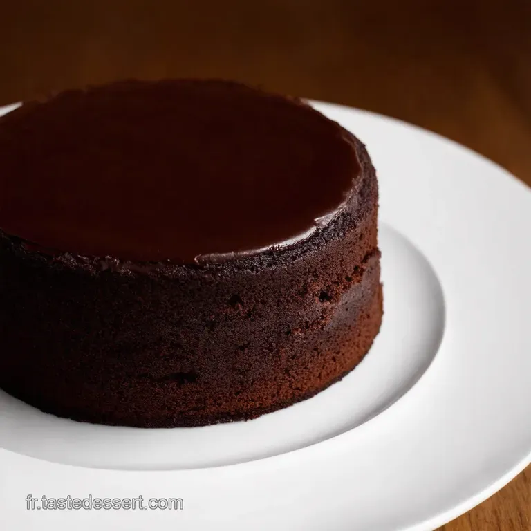 G&acirc;teau au Chocolat Noir Vegan Ganache D&eacute;cadente