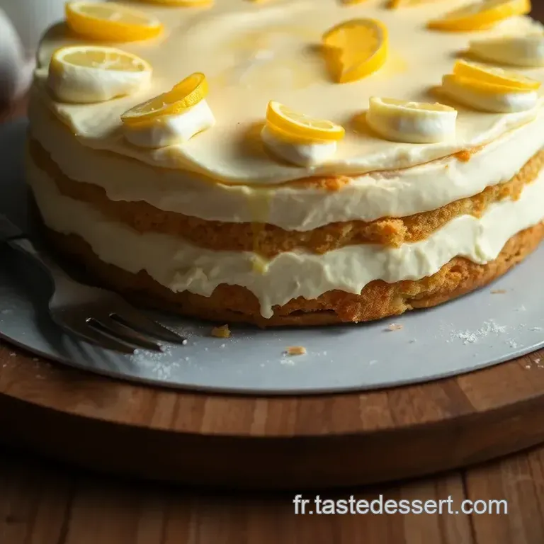 G&acirc;teau Au Fromage Blanc Et Citron : Un D&eacute;lice Cr&eacute;meux Et Zest&eacute; presentation