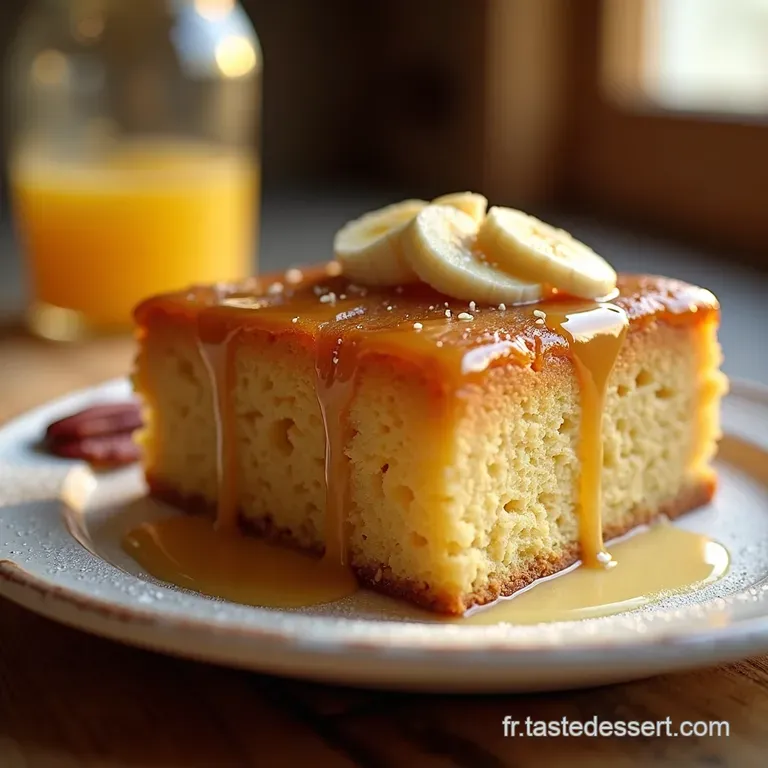 G&acirc;teau Banane Miel P&eacute;can Un D&eacute;lice Moelleux presentation
