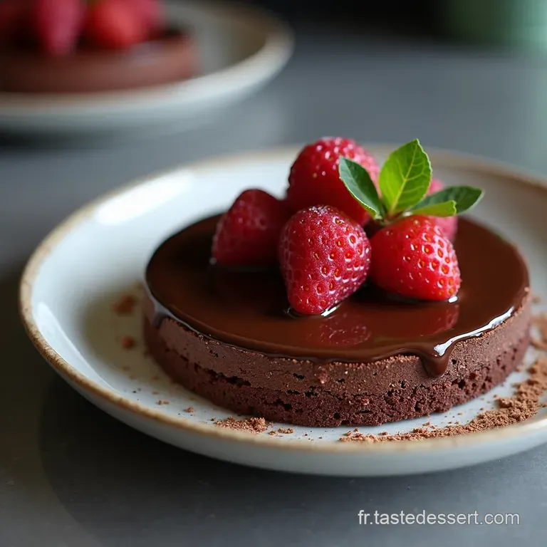 G&acirc;teau Chocolat Intense Vegan Ganache Fleur de Sel Divine